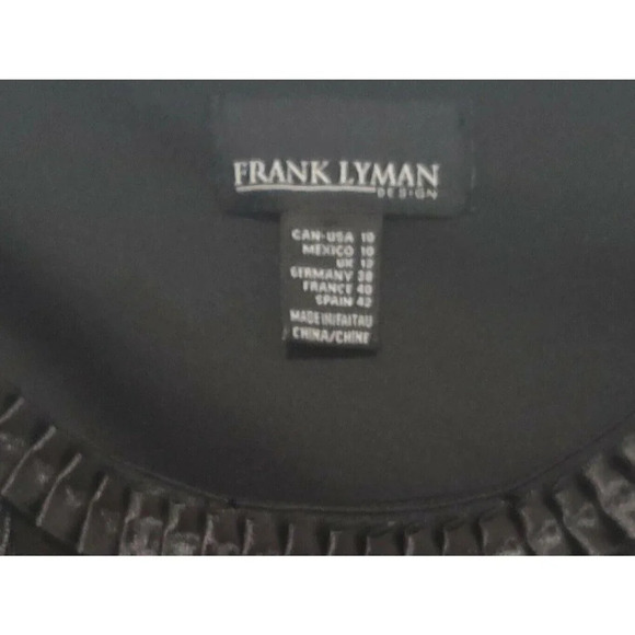 Frank Lyman Black Sleeveless Lined Dress with Gath - Picture 8 of 8